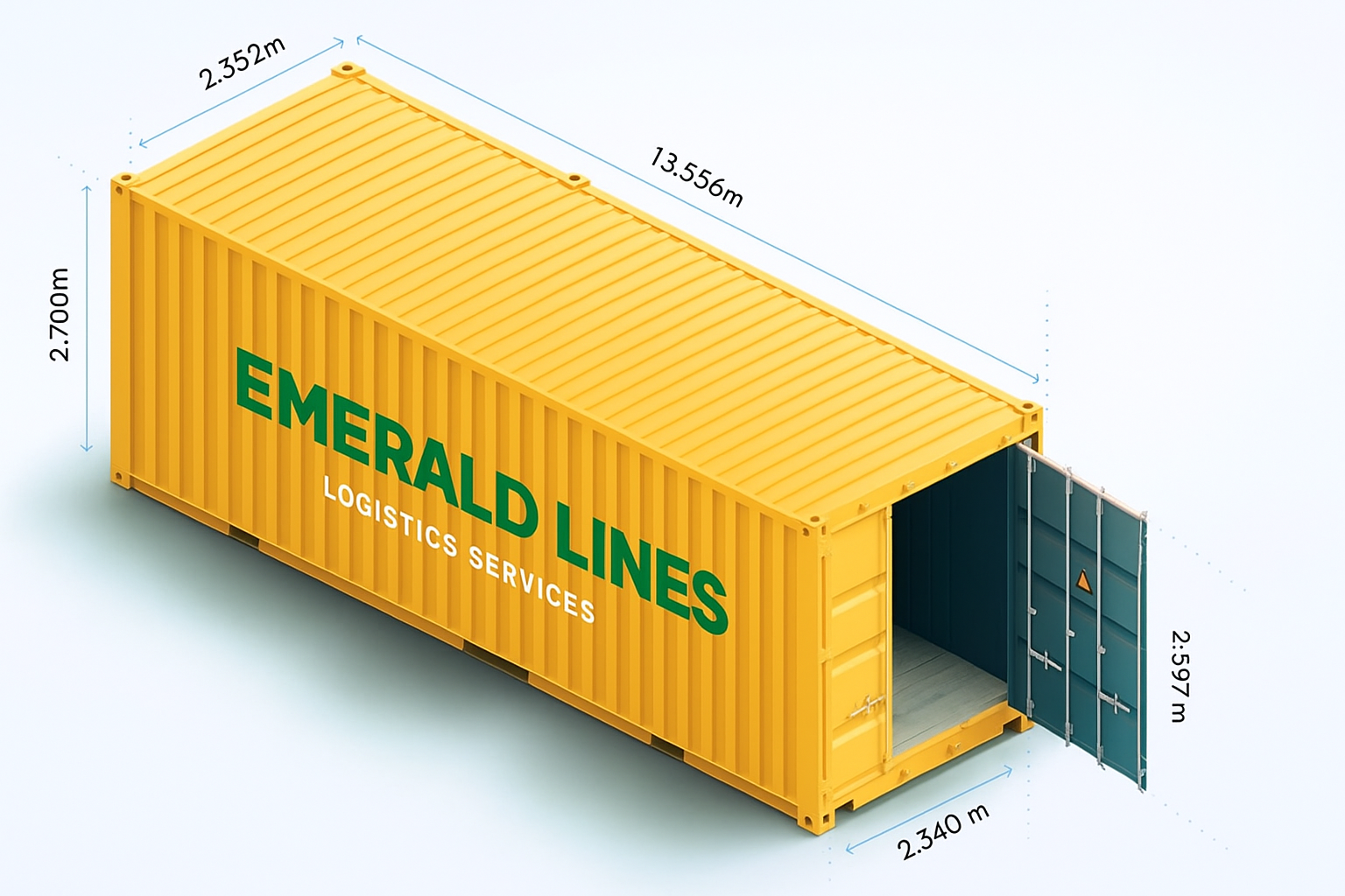 45' High Cube Container - EMERALD LINES